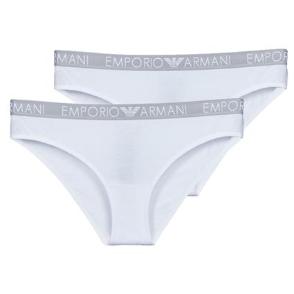 Emporio Armani  Cuecas BI-PACK BRAZILIAN BRIEF PACK X2  Branco Disponível em tamanho para senhora. EU S,EU M,EU L,EU XL,EU XS.Mulher > Roupa interior >Cuecas