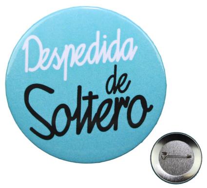 Folha de despedida de solteiro de 5,7 cm de diâmetro