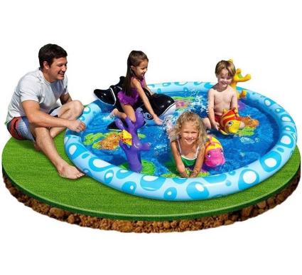 Piscina inflável infantil Coral 196x51 cm