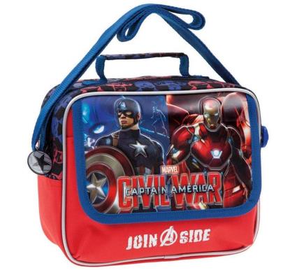 Bolsa de viagem Capitão América vs Homem de Ferro