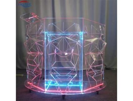 Barra de Acrílico Luz Led Suporte Controlador Pioneiro Iluminação Colorida Mesa de Balcão[200X50X90Cm]