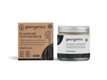 Pasta Dentifrica Georganics Fluor Carvao Ativado 60ml