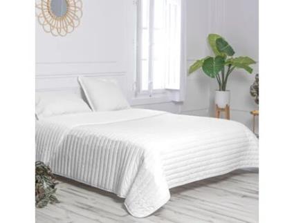 Colchas HAPPYFRIDAY (240 x 260 cm - Algodão - Branco)