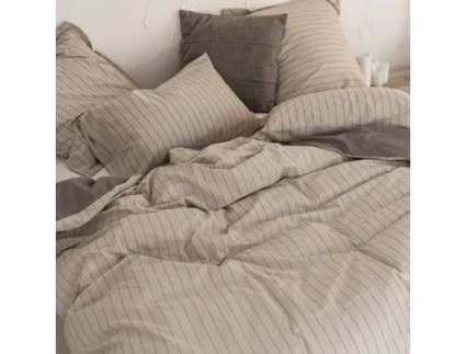 Capa de Edredão HAPPYFRIDAY Oxford (260 x 240 cm - Algodão - Bege)