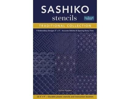 Livro sashiko stencils, traditional collection de sylvia pippen (inglês)