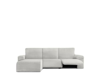 Capa para Sofá Chaise Longue Esquerda Bielástica EYSA (360 x 120 x 120 - Algodão - Cru)