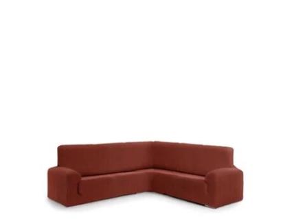 Capa para Sofá 3+1 Bielástica EYSA (450 x 110 x 120 - Algodão - Terracota)