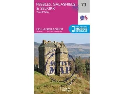 Livro peebles, galashiels & selkirk, tweed valley de ordnance survey (inglês)