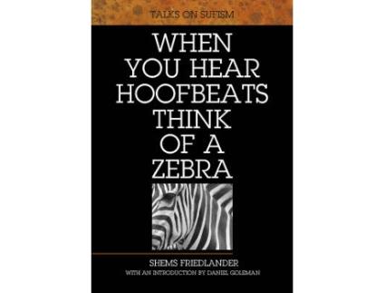 Livro when you hear hoofbeats think of a zebra de shems friedlander (inglês)