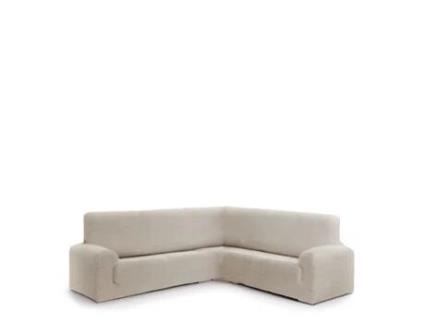 Capa para Sofá 3+1 Bielástica EYSA (450 x 110 x 120 - Algodão - Bege)