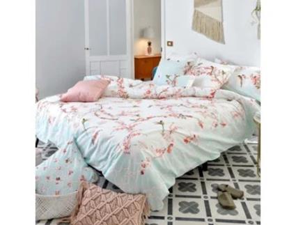 Capa de Edredão HAPPYFRIDAY Sakura (220 x 220 cm - Algodão - Multicor)