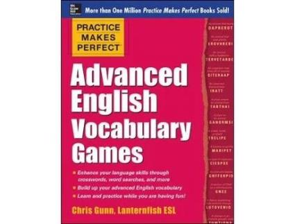 Livro practice makes perfect advanced english vocabulary games de chris gunn (inglês)