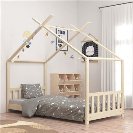 vidaXL Estrutura de cama para crianças 80x160 cm pinho maciço