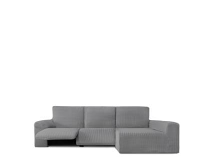 Capa para Sofá Chaise Longue Direta Bielástica EYSA (360 x 180 x 120 - Algodão - Cinzento)