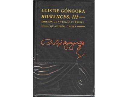 Livro Romances de Gongora (Espanhol)