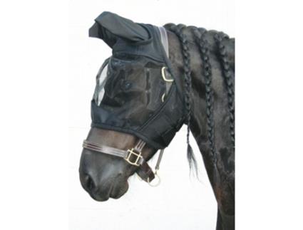 Máscara Anti-Moscas HARRY'S HORSE Flyshield Preto (XS)