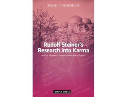 Livro rudolf steiner's research into karma de sergei o. prokofieff (inglês)