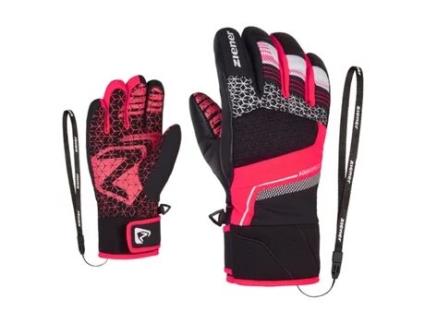 Luvas para Ski ZIENER (Criança Unissexo - Preto - Tamanho 3)