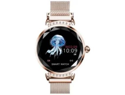 Smartwatch GOJOY H2 (Até 7 Dias de Autonomia - Rosa)