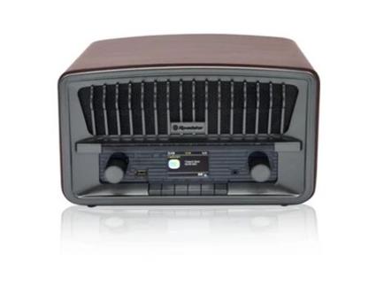 Rádio Digital Portátil Vintage Dab+/Fm Bluetooth Usb ROADSTAR Hra-270D+Bt Madeira