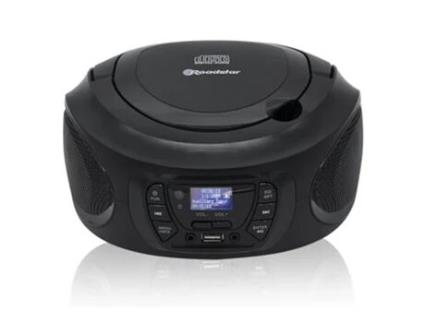 Leitor de Cd-Mp3 Usb Stereo Controlo Remoto Aux-In ROADSTAR Cdr-375D+/Bk Preto
