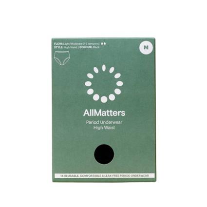 AllMatters Cueca Menstrual Cintura Alta Size M