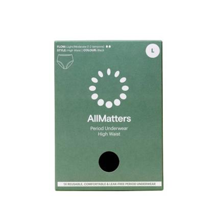 AllMatters Cueca Menstrual Cintura Alta Size L