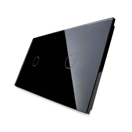 Frontal 2x vidro preto 2 botões