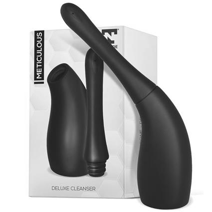 CHUVEIRO ANAL METICULOSO DELUXE SILICONE PRETO