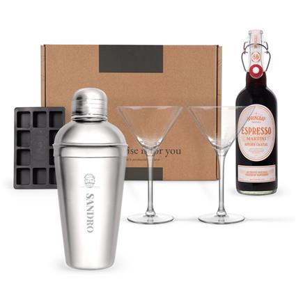 Conjunto de presente personalizado Espresso Martini