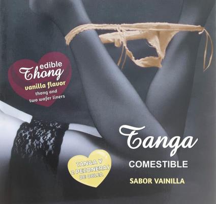 HOTFLOWERS - WAFER THONG E 2 NIPPLE PADS GIRL BAUNILLA SABOR /es/pt/en/fr/it/