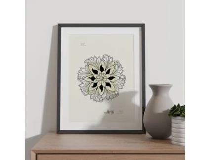 Póster Artemante NACNIC Pop. Mandala Flor Ilustrações artísticas modernas para decoração de interiores.