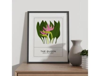 Póster Artemante NACNIC Pop. As ilustrações artísticas modernas da rainha para decoração de interiores.