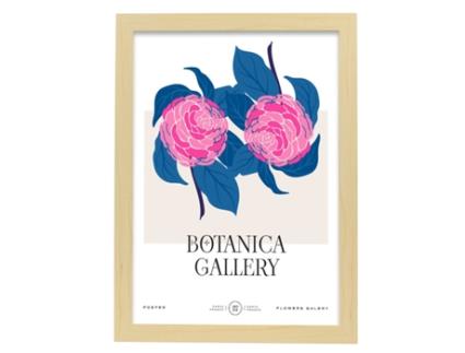 Póster Artemante NACNIC Pop. Dahlia Flores ilustrações artísticas modernas para decoração de interiores.