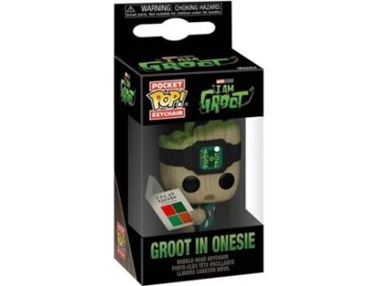 Figura FUNKO Pop Keychain: Groot Pjs With Book
