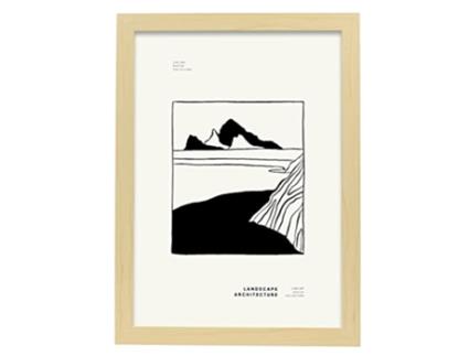 Póster NACNIC Pop Art Abstracto Vista Desde la montaña (A3)