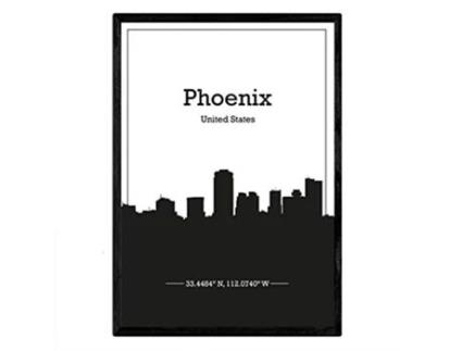 Póster NACNIC con mapa de Phoenix USA (A3)