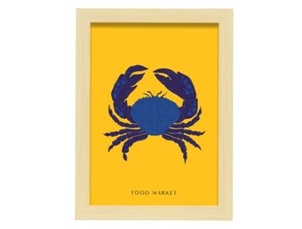 Póster Artemante NACNIC Pop. Great Crab moderno ilustrações artísticas para decoração de interiores.