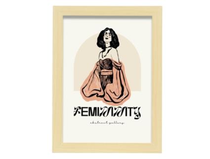 Póster Artemante NACNIC Pop. Ilustrações artísticas modernas da feminilidade para decoração de interiores.