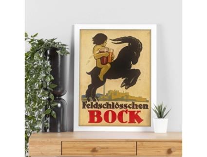 Póster NACNIC Vintage Anúncio vintage de Feldschldschen Bock.