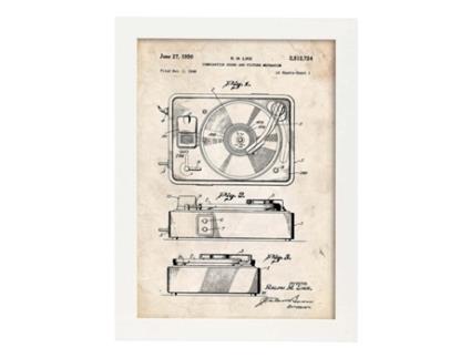 Póster NACNIC de Patente de Som e Imagem 3. Perda com Design Antigo de Patentes