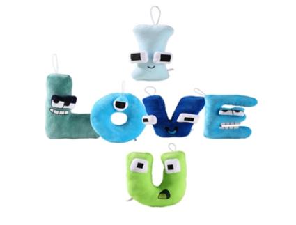 Peluche GEELY Alfabeto I Love U (Idade Mínima Recomendada: 1 ano)