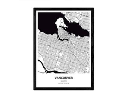 Póster NACNIC con mapa de Vancouver Canada (A3)