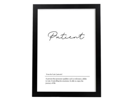 Póster NACNIC Perda com Definição No Inglês Do Paciente. de Palavras com Definições
