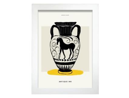 Póster Artemante NACNIC Pop. Ilustrações artísticas modernas de vaso de cabra da montanha para decoração de interiores.