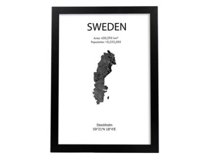 Póster NACNIC Da Suécia. Perda de Países e Continentes Do Mundo