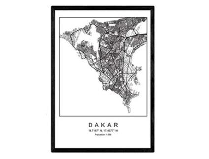 Póster NACNIC Mapa Dakar (A4)