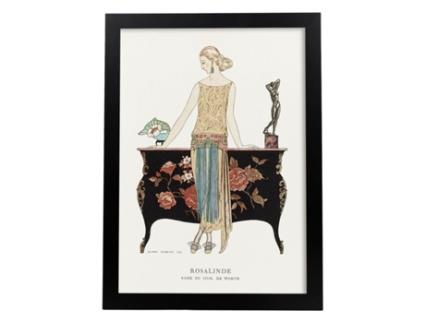 Póster NACNIC Modelo Vintage 060. com As Ilustrações Art Decó de George Barbier