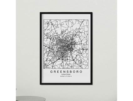 Póster NACNIC con mapa de Greensboro (A3)