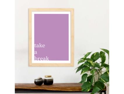 Póster NACNIC com Uma Pausa No Estilo de Mensagem Inspiradora